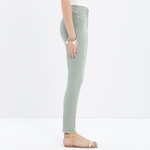 Madewell High Riser Light Teal Skinny